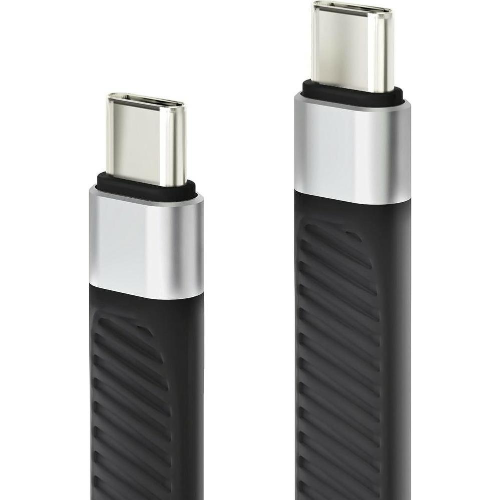 Thumbnail - Techly USB4 Gen3 C auf C Flexibles Kabel (0.12 m, USB 4.0), USB Kabel