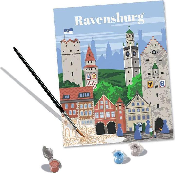 Actual product image Ravensburger CreArt - Painting by numbers Colourful Ravensburg