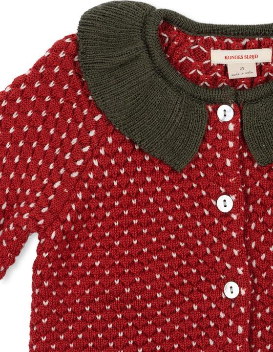 Produktbild Konges Slojd Strawberry Cardigan Barbados Cherry (92)