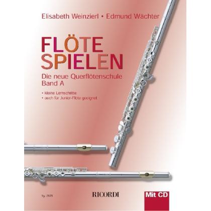 Flöte spielen A, Sachbücher von Elisabeth Weinzierl-Wächter, Edmund Waechter