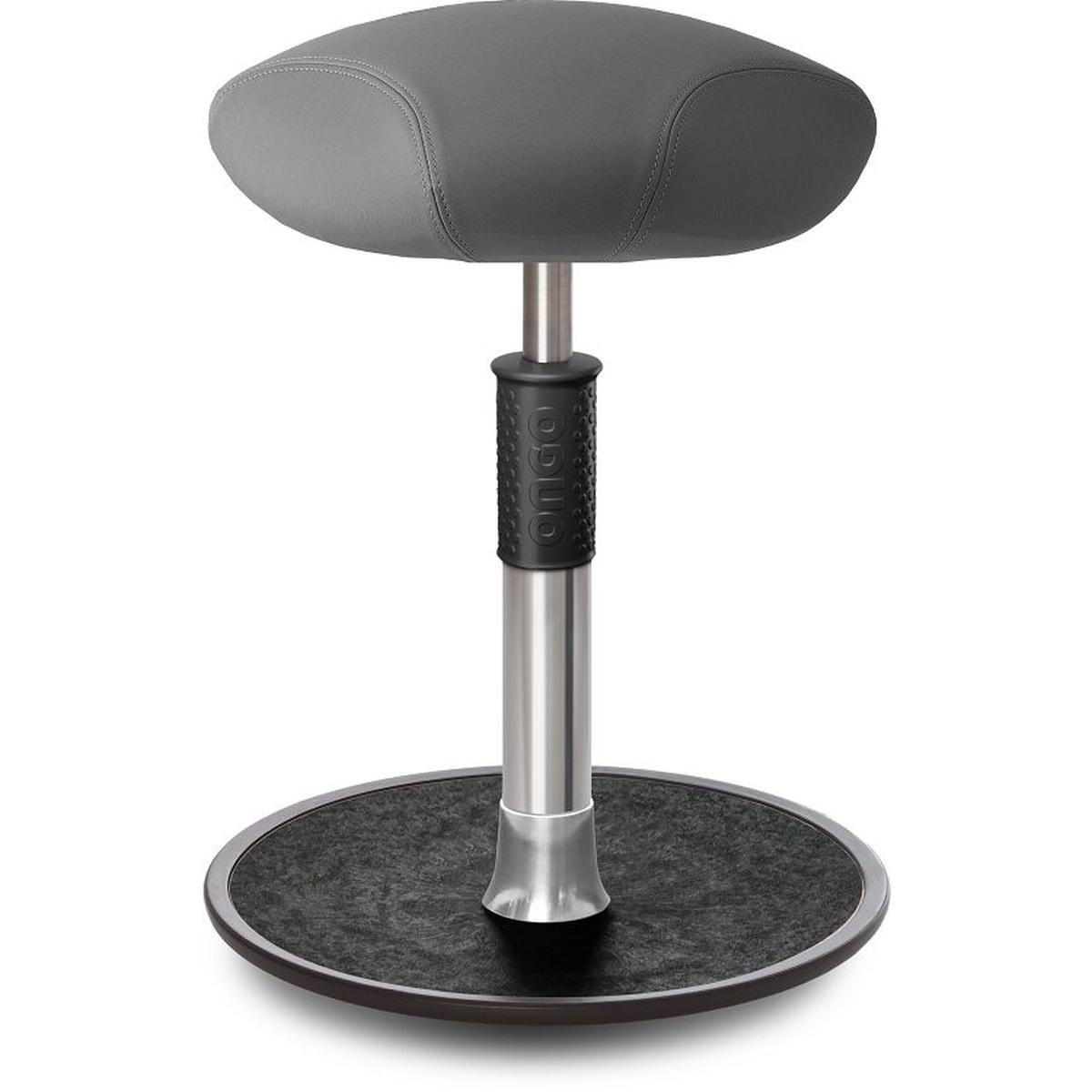 Ongo, Bürostuhl, Sitz- Stehhocker Free Regular Triangel skai Dynactiv M. 160 Grau chr. /schw.