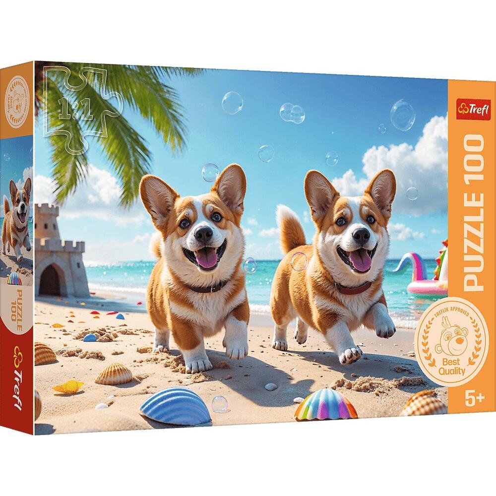 Trefl Multicolore Puzzle 100 - 2 Hunde (100 Pezzi)