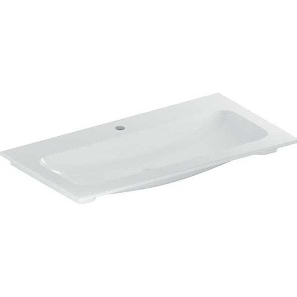 Geberit, Lavandino, iCon lavabo pour meubles, 1 trou pour robinet, sans trop-plein, 900x480mm, 501.845.00.2 (480 mm, 900 mm)