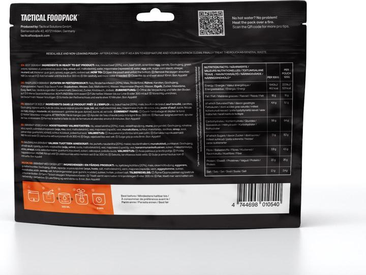 Produktbild Tactical Foodpack Beef Bibimbap (120 g)