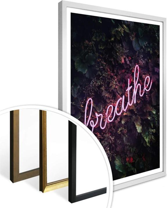 Actual product image Trenddeko Neon sign: Breathe (50 x 60 cm)