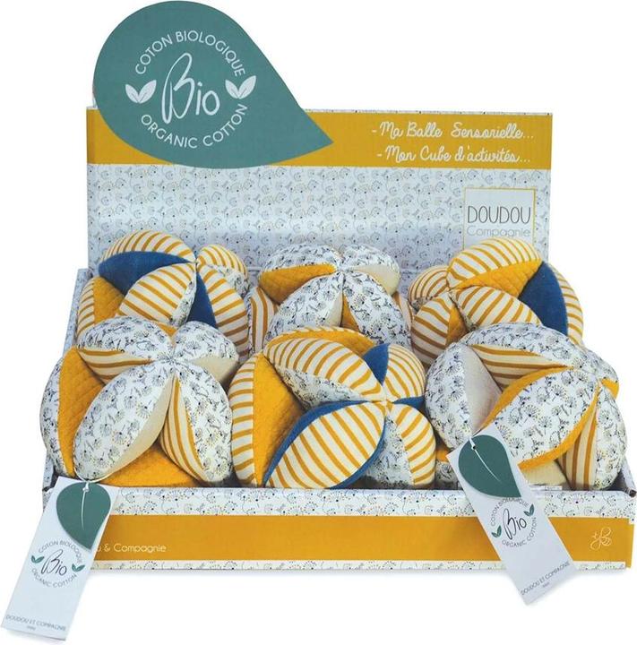 Produktbild Doudou et Compagnie Biene Bio Spielball m. Rassel