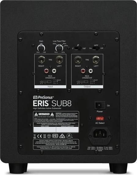 Produktbild PreSonus Eris Sub8 (Subwoofer aktiv, 1 Stk., 1x 50 W)