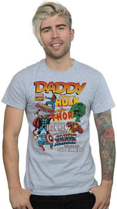 Image du produit - T-shirt OUR DAD SUPERHERO - Homme (S)
