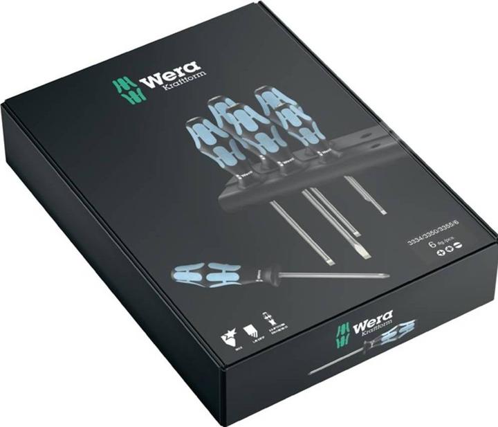 Produktbild Wera 3334/6 Rack (Phillipps-Kreuzschlitz (PH), Schlitzschrauben)