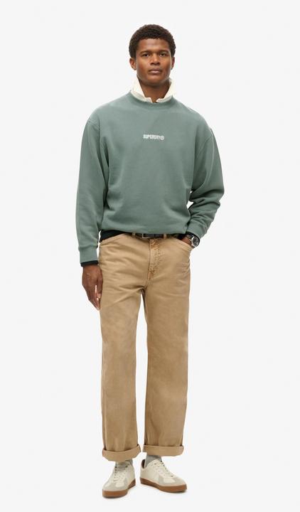 Produktbild Superdry Locker geschnittenes Rundhalssweatshirt mit Mikro-Logo (XL)