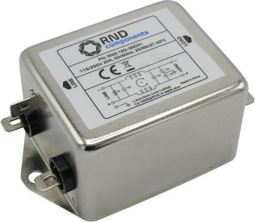 RND Components Filtro EMI 20A 250VAC