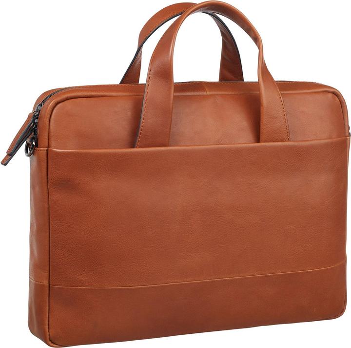 Leonard Heyden Heyden Mannen Laptoptas / Werktas / Aktetas - Hamburg - Cognac - 15 inch (15")