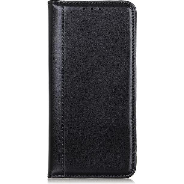 MU Classic Classic V Leder Bookcover Series (OnePlus Nord), Smartphone Hülle, Schwarz