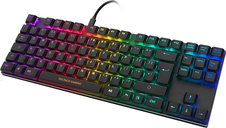 Image du produit Deltaco Clavier mécanique RGB profil bas GAMING DK420 UK Layout, Outemu Brown switches, black / R (Allemagne, Filaire)