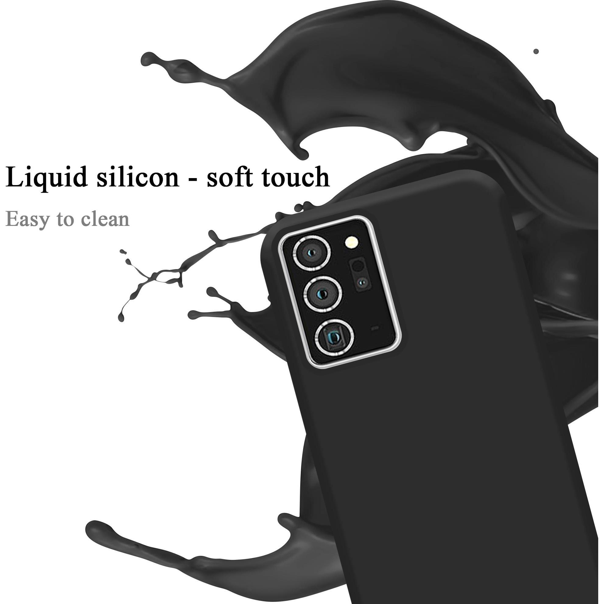 Thumbnail - Cadorabo TPU Liquid Silicone Case Cover (Samsung Galaxy Note 20+), Smartphone Hülle, Schwarz