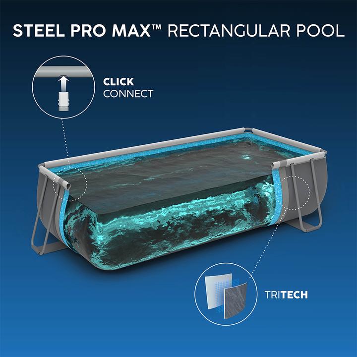 Produktbild Bestway Power Steel Frame Pool-Set 412 x 201 x 122 cm
