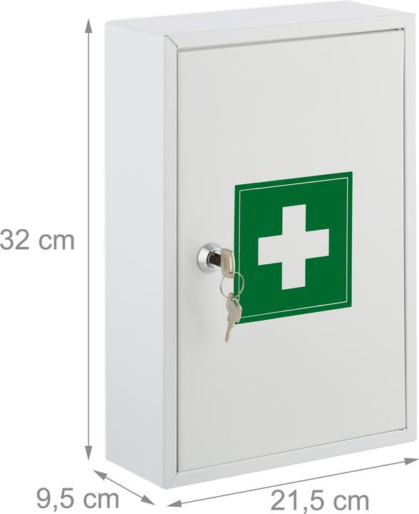 Produktbild Relaxdays Medizinschrank (21.5 x 9.5 x 32 cm)