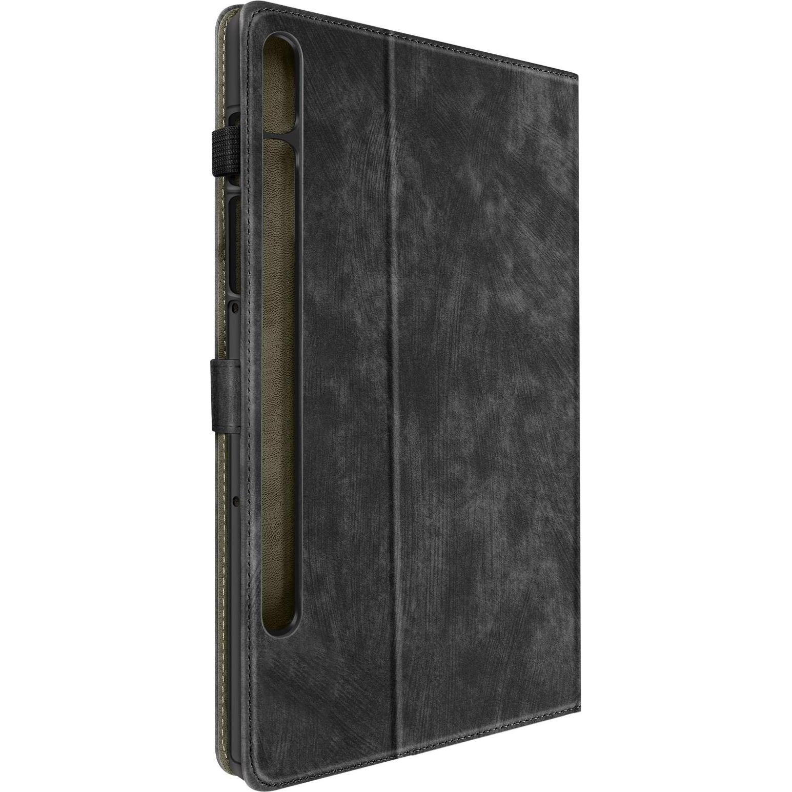 Avizar Business Etui, Fächer und Standfunktion Series (Galaxy Tab S9 FE), Tablet Hülle, Schwarz