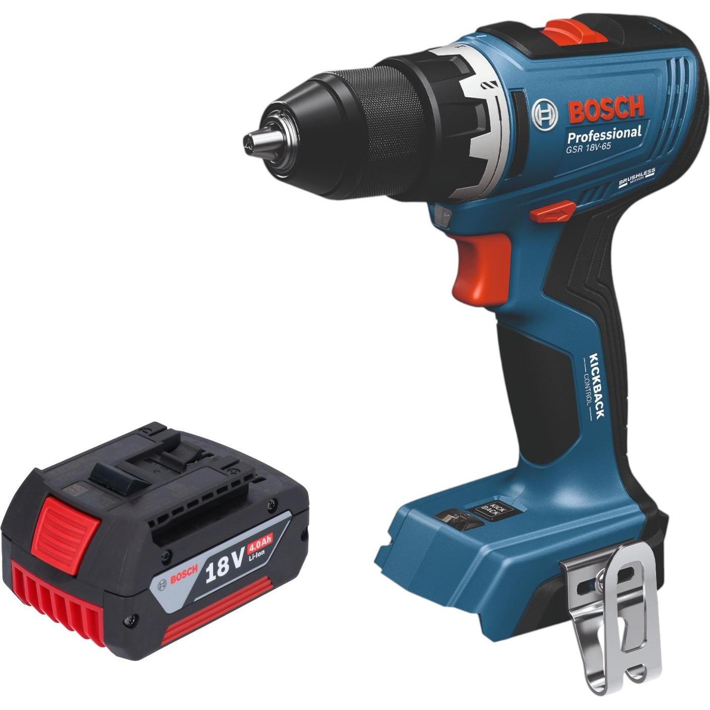 Bosch Professional, Trapano + Avvitatore a batteria, GSB 18V-65