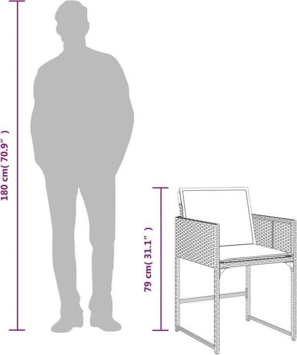 Produktbild vidaXL Garten Essgruppe