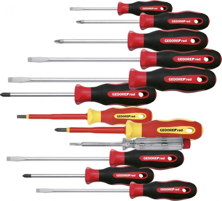 Image du produit Gedore Red Jeu de tournevis PH PZ LS 2K (Escale, évidement transversal, Cruciforme PZ)