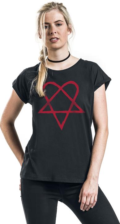 Produktbild Him Dark Red Heartagram (L)