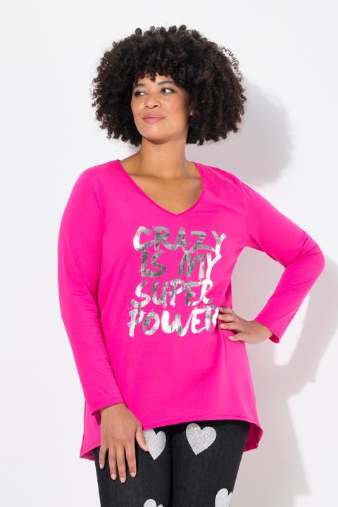 Produktbild Angel of Style T-Shirt, A-Linie, Metallic-Print, Langarm (52)
