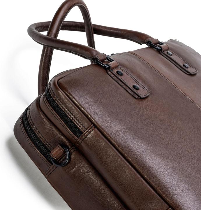 Actual product image Farmhood Memphis briefcase leather 42 cm laptop compartment (16.14")