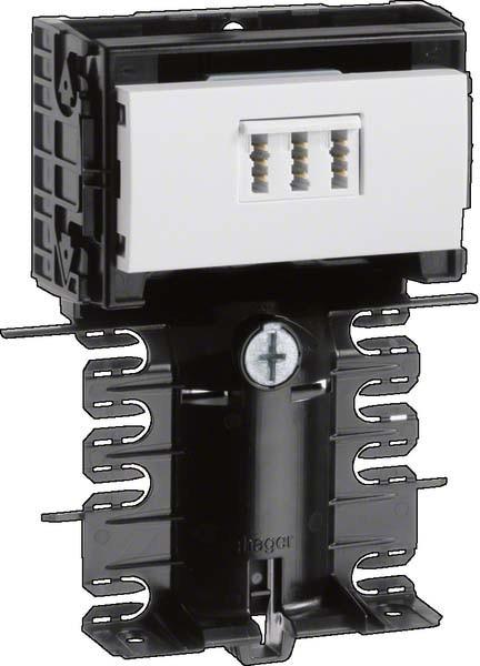 Actual product image Hager TEH SL201159459016 Device carrier technical part Telephone connection TAE 3x6 NFN SL 20x1 (Duct, 2 cm)
