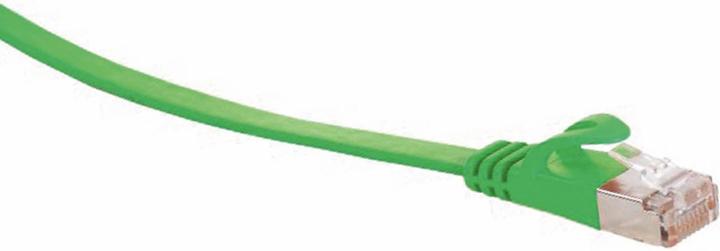 Produktbild Shiverpeaks S/CONN RJ45 Flachkabel m.Cat.7 Rohkabel slim 1m grün (U/FTP, CAT6a, 1 m)