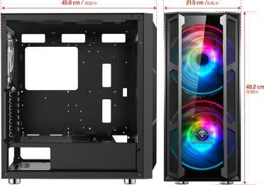 Image du produit Spirit Of Gamer Boitier ATX-mATX 8920RA/GHOST 5 (ATX, mATX, Mini-ITX)