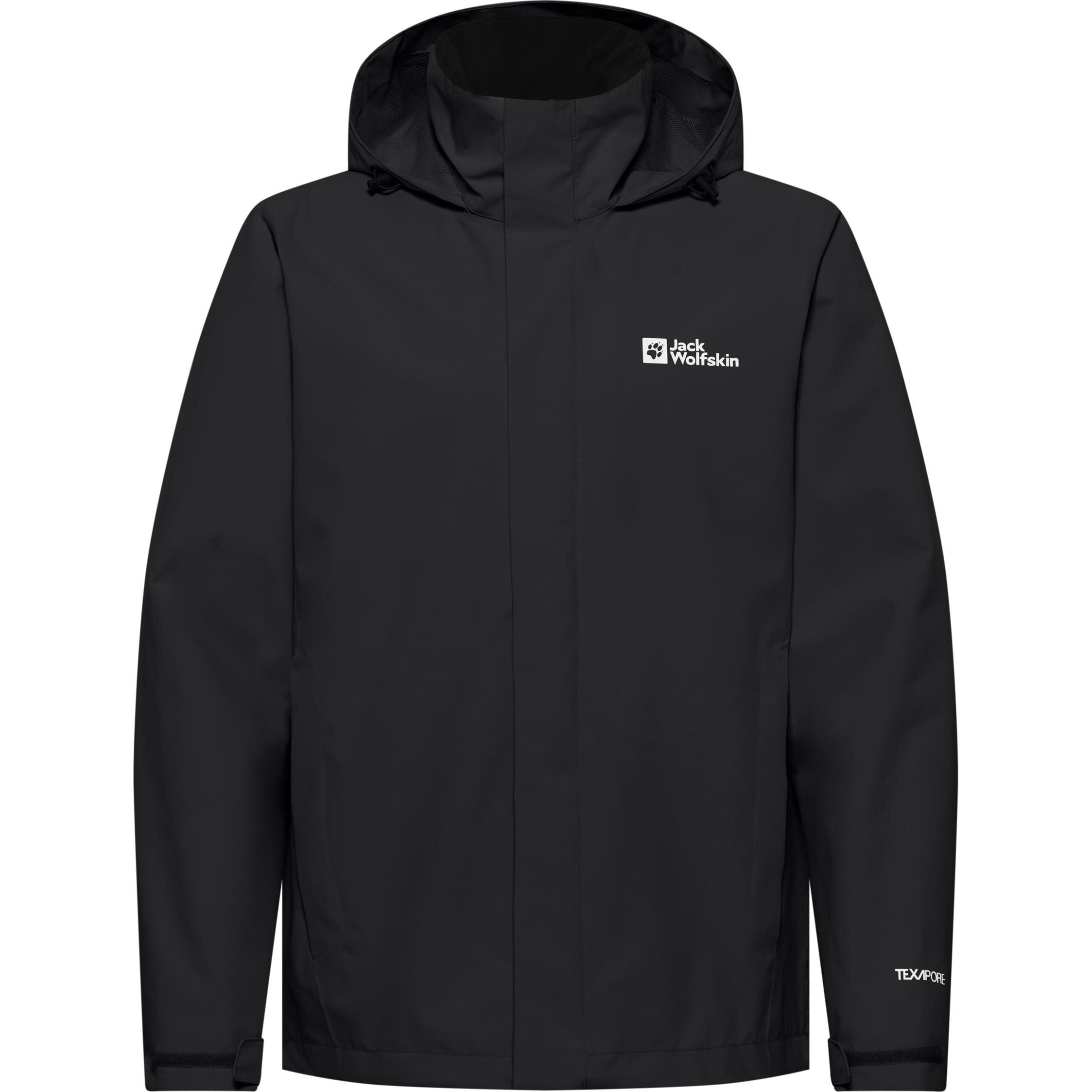 Jack Wolfskin, Herren, Jacke, Trailtime 2L Jkt M (4XL), Schwarz, 4XL