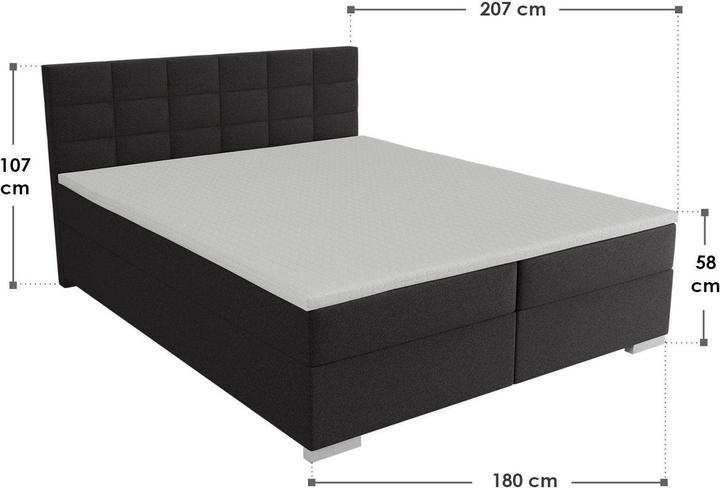 Produktbild Juskys Boxspringbett Seattle (180 x 200 cm)