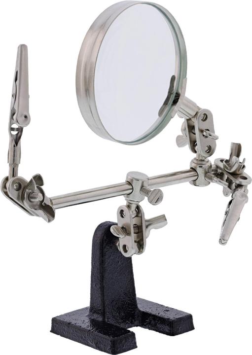 Actual product image InLine Third hand with magnifying glass