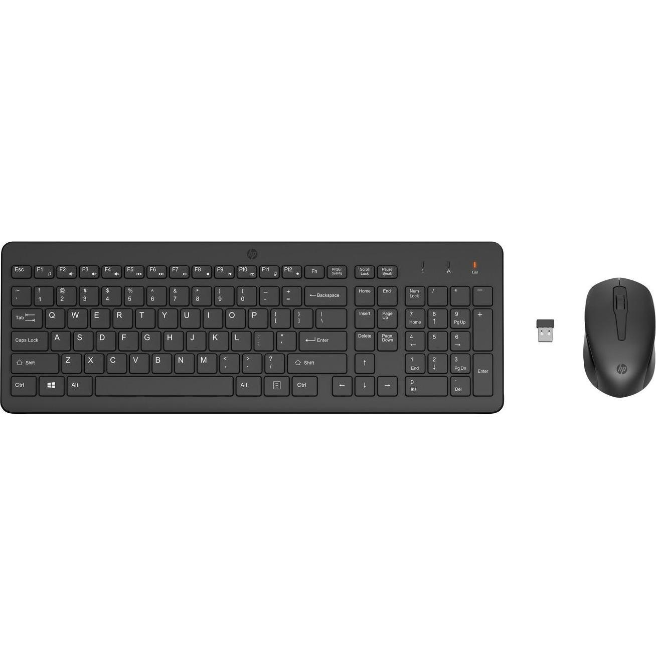 HP 330 Mouse E Tastiera Wireless (Italiano, Senza fili), Tastiera, Nero