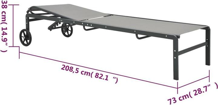 Immagine prodotto vidaXL Sonnenliege (73 cm)