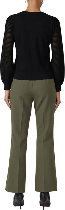 Produktbild s.Oliver Strickpullover Feinstrickpullover mit V-Ausschnitt und semitransparenten Ärmeln (46)