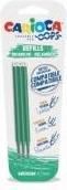 Actual product image Carioca Erasable biros refill Oops green 3 pieces (Green, 0.70 mm, 3 pcs.)