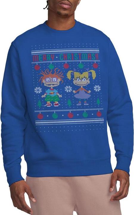Immagine prodotto Rugrats Merry Ugly Felpa Chucky e Angelica Maglione di Natale Adulto Unisex (S)