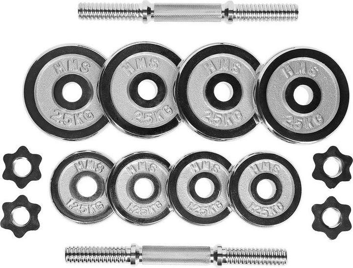 Actual product image HMS hantle STC20 chromowane 2 x 10 kg (2 x 10 kg)