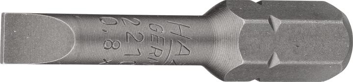 Produktbild HAZET Bit 2210-8 ∙ Sechskant8 (5/16 Zoll) ∙ Schlitz Profil ∙ 0.8 x 5.5 mm (Schraubschlitz)
