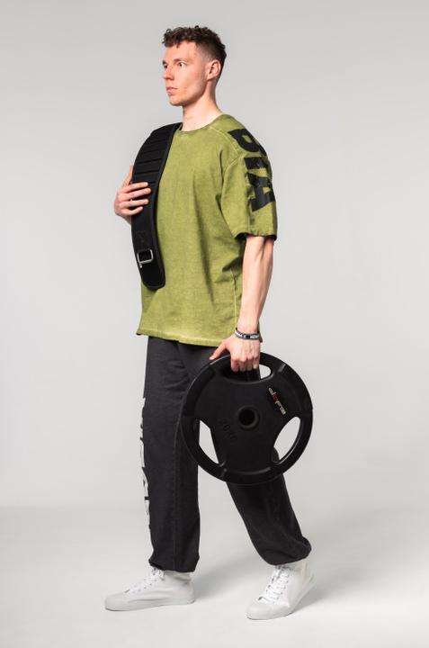 Immagine prodotto Nebbia T-shirt oversize slavata Lifting Club 368 - verde (XL)