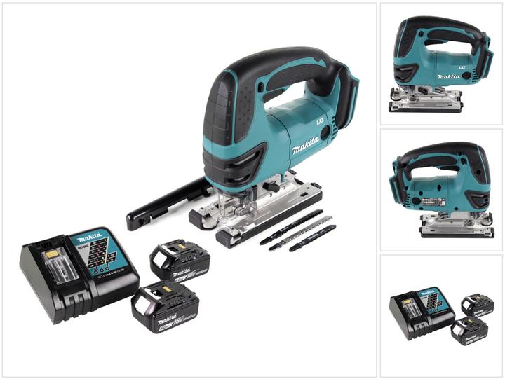 Charging station, Saw blades, 2x batteries