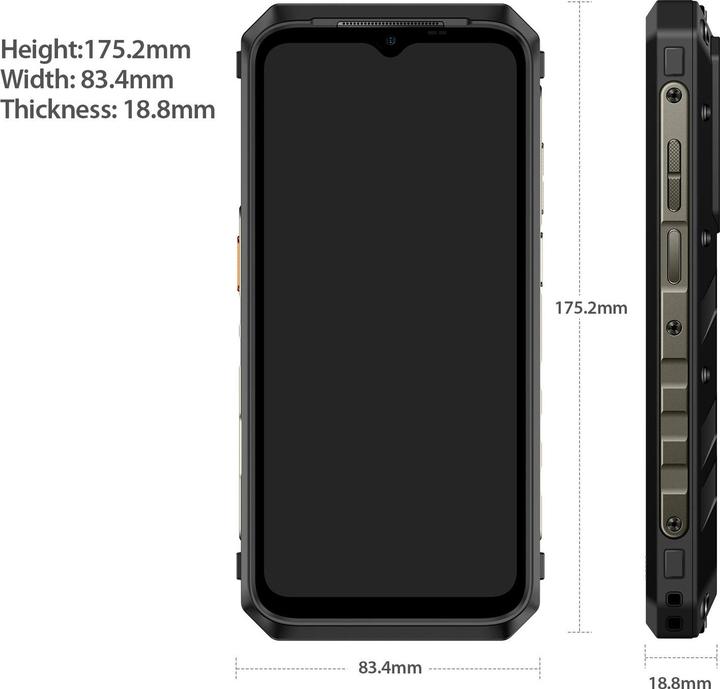 Produktbild Ulefone Power Armor 18T Ultra (512 GB, Schwarz, 6.57", Dual SIM, 5G)