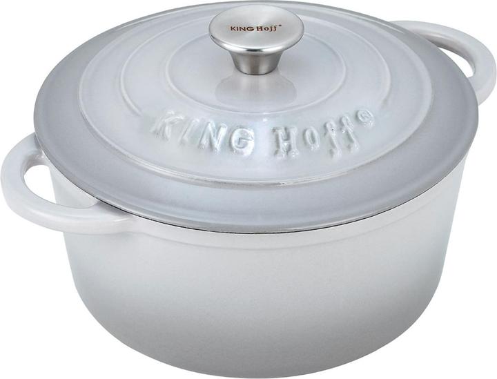 Immagine prodotto Kinghoff Pentola in ghisa 21 cm KH-1520 (20 cm, Set di pentole e padelle da cucina, Ghisa)
