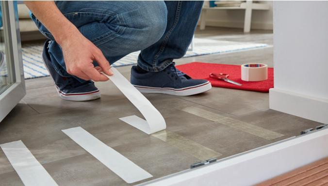 Actual product image tesa REMOVABLE installation tape, double-sided adhesive tape, removable without leaving any residue (50 mm)