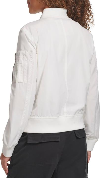 Actual product image Levis Womens Poly Bomber Jacket with Contrast Zipper Pockets (M)