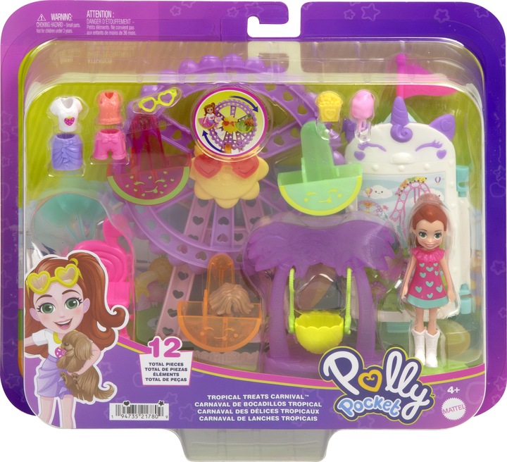 Actual product image Polly Pocket Tropical Treats Carnival Playset