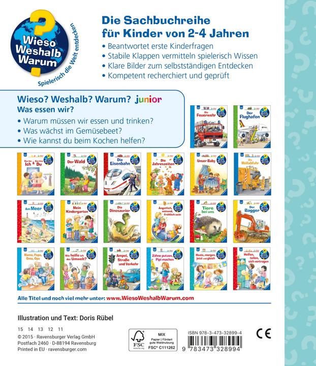 Actual product image Ravensburger Was essen wir? (German, Doris Rübel, 2015)