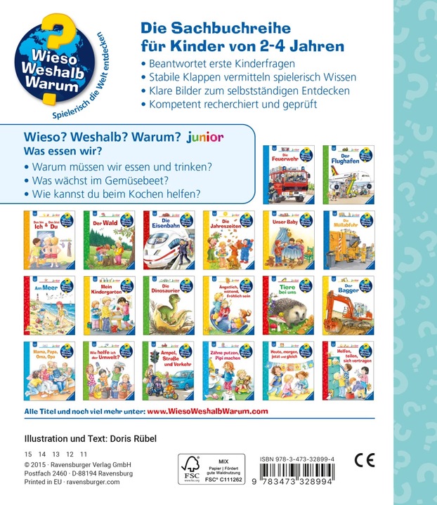 Produktbild Ravensburger Was essen wir? (Deutsch, Doris Rübel, 2015)